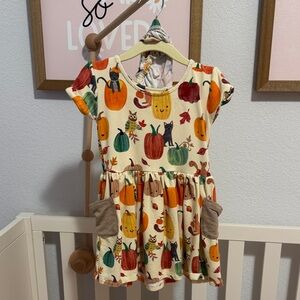 Little Sleepies Pumpkin Pals Dress 18-24 months